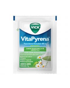Imagen del medicamento Antigripal Vick VitaPyrena Paracetamol Manzanilla 5 Sobres