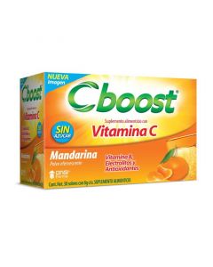 C-BOOST suplemento alimenticio vitamina C 30 sobres sabor mandarina