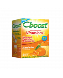 C-BOOST suplemento alimenticio vitamina C 10 sobres sabor mandarina