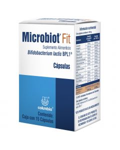 Microbiot Fit 50 mg con 15 cápsulas