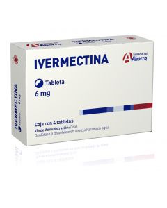 Ivermectina 6 mg 4 tabletas Marca del Ahorro