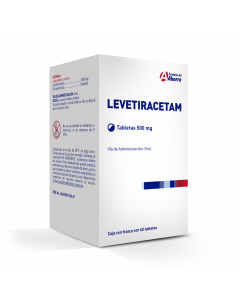 Levetiracetam 500 mg con 60 tabletas Marca del Ahorro