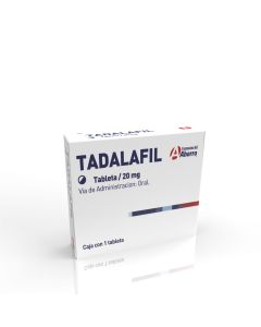 Imagen del medicamento MARCA DEL AHORRO TADALAFIL  20 MG 1 TABLETA ORAL