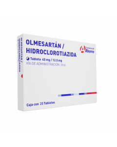 Marca del Ahorro Olmesartan hidroclorotiazida 40mg /12.5mg con 28 tabletas