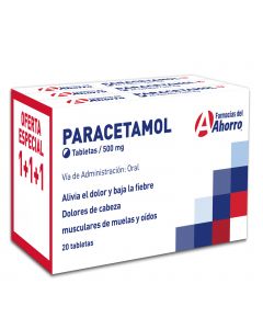 Paracetamol 500 Mg 3 Pack 60 Tabletas Marca Del Ahorro