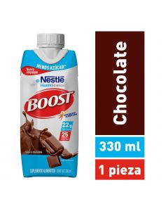 Boost Menos Azúcar suplemento alimenticio Chocolate 330 ml