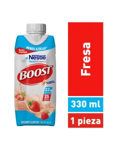 Boost Menos Azúcar suplemento alimenticio Fresa 330 ml