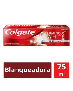 Crema dental colgate luminous white 75 ml    