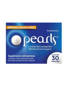 Pearls acidophilus suplement alim oral 30 capsulas 