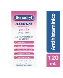 Benadryl 0.25 g oral 120 ml  jarabe  
