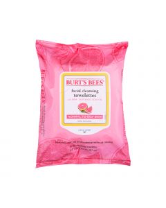 Burts bees towelettes fac pink grapefruit 