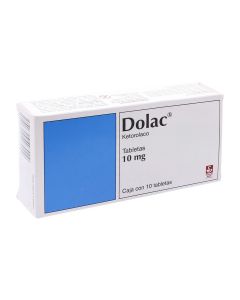 Dolac 10 mg oral 10 tabletas  