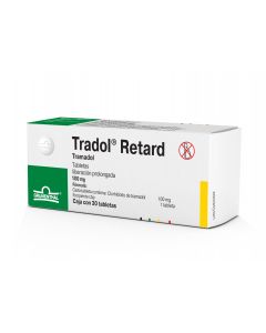 Tradol 100 mg retard oral 30 tabletas   