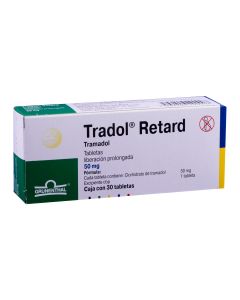 Tradol 50 mg retard oral 30 tabletas   
