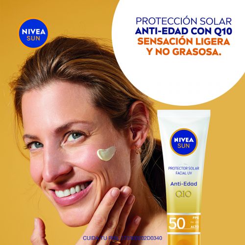 Farmacias del Ahorro  Nivea Sun Protector Solar Facial Antiedad