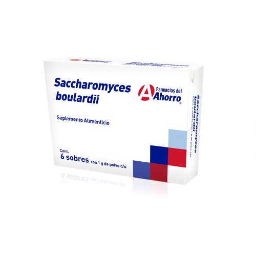Farmacias del Ahorro, Saccharomyces Boulardii 1G 6 Sbrs Marca del Ahorro