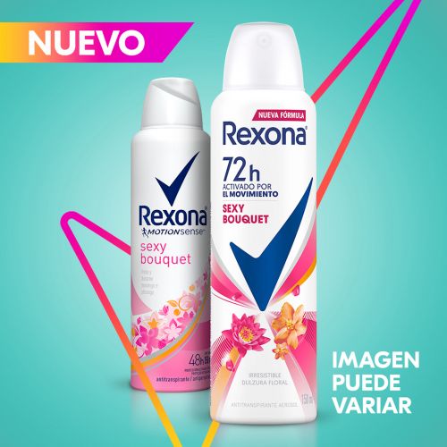 Farmacias del Ahorro, Antitranspirante Rexona Women Sexy Bouquet en  Aerosol para Mujer 150 ml