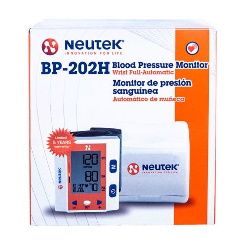 Farmacias del Ahorro, Neutek medidor de presión arterial de muñeca modelo  BP-202H