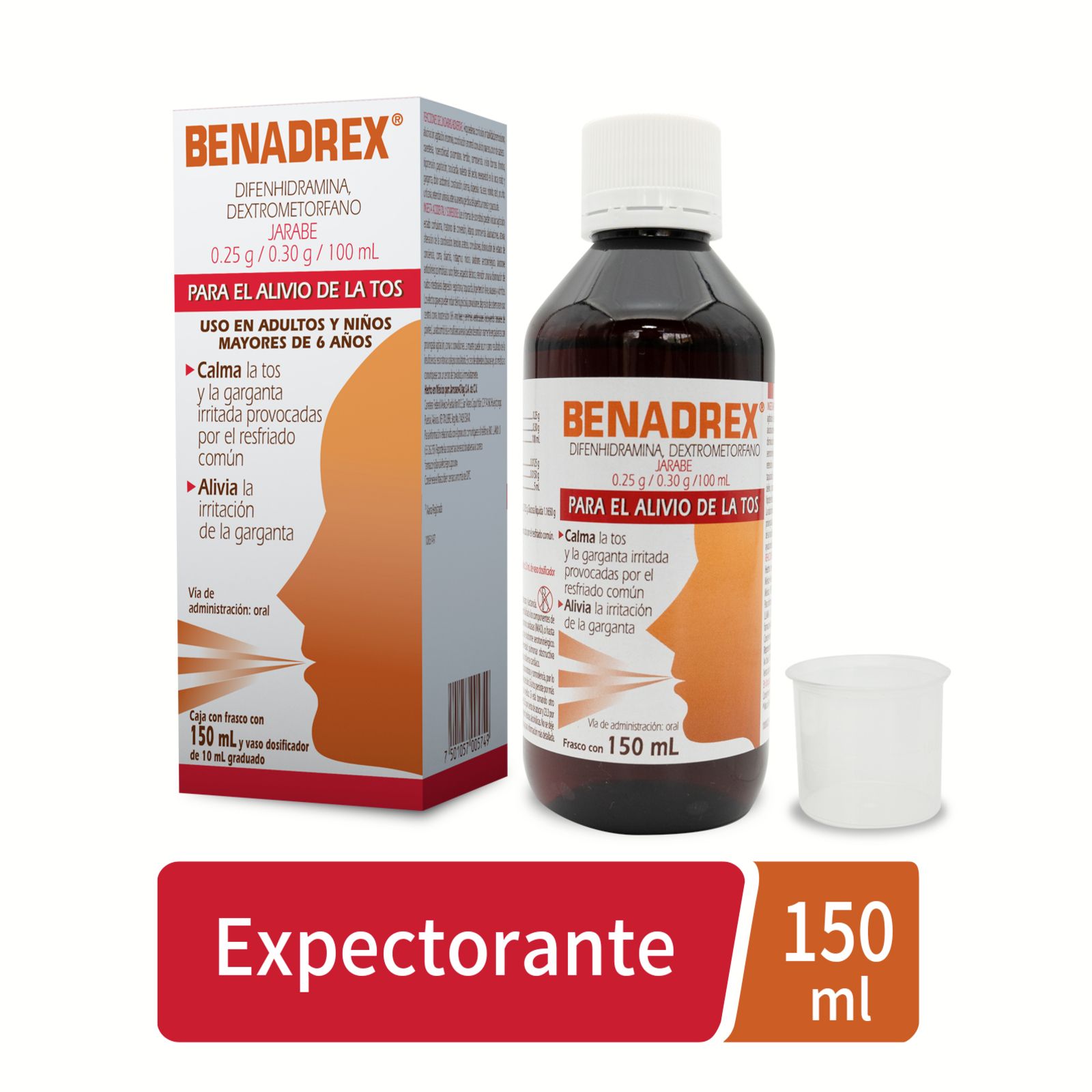 Farmacias del Ahorro, Antitusivo BENADREX Jarabe 150 ml
